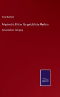 Friedreich's Blätter für gerichtliche Medicin