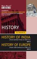 NEP History of India MJC 3 (From Earliest Time to 550 C.E.), NEP History of Europe MJC 4 (From 13th Century to 1789 C.E.) for BA 3rd Semester