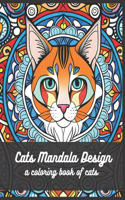 cats mandala coloring book