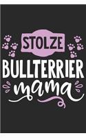 Stolze Bullterrier Mama