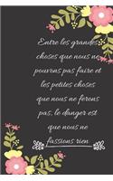 Entre les grandes choses que nous ne pouvons pas faire et les petites choses que nous ne ferons pas, le danger est que nous ne fassions rien