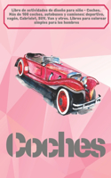 Libro de actividades de diseño para niño - Coches. Más de 100 coches, autobuses y camiones: deportivo, vagón, Cabriolet, SUV, Van y otros. Libros para colorear simples para los hombres