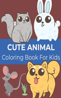 cute animal coloring book for kids