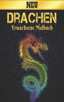 Drachen Erwachsene Malbuch: Stressabbauende Drachen-Designs 50 einseitige Drachen-Designs zur Entspannung und Stressabbau 100-seitiges Malbuch Muster zum Stressabbau bei Tieren