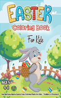 Easter Coloring Book For Kids Ages 4-8