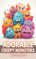 Adorable Creepy Monsters Coloring Book