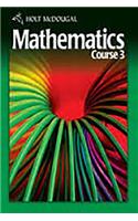 Holt Mathematics: Test Prep Workbook Course 3