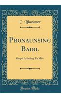Pronaunsing Baibl: Gospel AcÃ´rding Tu MÃ¢rc (Classic Reprint)