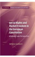 Social Rights and Market Freedom in the European Constitution