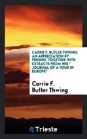 Carrie F. Butler Thwing