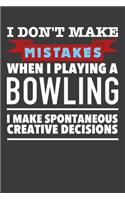 Notizbuch für Bowlingspieler