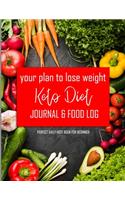 Your plan to lose weight Keto Diet Journal & Food Log