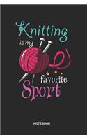 Knitting Sport Notebook