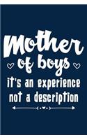 Mother of Boys Is an Experience...