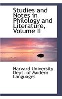 Studies and Notes in Philology and Literature, Volume II