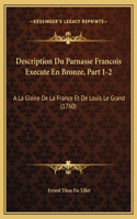 Description Du Parnasse Francois Execute En Bronze, Part 1-2