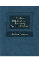 Joshua Denovan ....