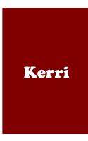Kerri - Red Notebook / Journal / Extended Lined Pages / Soft Matte Cover