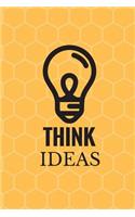 Think Ideas Notebook Blank Write Create