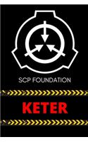 SCP Foundation - KETER Notebook - College-ruled notebook for scp foundation fans