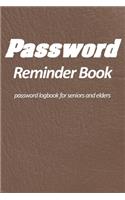 Password reminder book - password logbook for seniors and elders