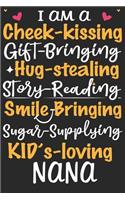 I am a cheek kissing gift bringing hug stealing story reading smile bringing sugar supplying kids loving nana