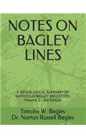 Notes on Bagley Lines