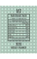 Vet Weekly Planner 2020 - Nutritional Facts