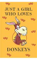 Just A Girl Who Loves Donkeys
