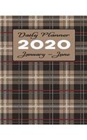 2020 Daily Planner January - June: 6-Month Business & Personal Organizer Diary - Include Hours, To-Do List & Priorities - Lighter for Carrying Around and Ease of Use - First Half of Y