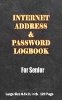 Internet Address & Password Logbook