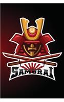 Samurai: 6" X 9" BLANK LINED NOTEBOOK 120 Pgs. Journal, Diary. CREATIVE GIFT