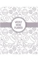 Weekly Menu Planner: Six Month Weekly Menu Planner With Grocery List, Blank Recipe Sheets, Recipe Index And More