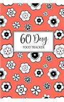 60 Day Food Tracker: Peach Cover