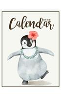2019-2020 Calendar: Two Years January 2019 to December 2020 Daily Weekly Monthly Calendar Planner with to Do List Happy Penguin Cover