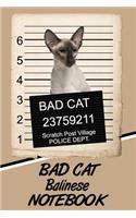 Bad Cat Balinese Notebook