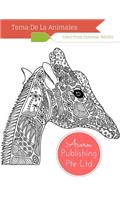 Tema De La Animales: Libro Para Colorear Adulto