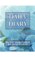 Daily Diary (lined): A 365 day blank personal journal to record your private thoughts and reflections on a daily basis throughout the year.(Personal Journals)