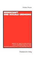 Herrschaft Und Soziale Ordnung