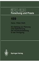 Beitrag Zur Planung Und Optimierung Der Verfahrensteilung in Der Fertigung