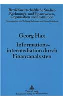 Informationsintermediation durch Finanzanalysten