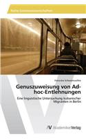 Genuszuweisung von Ad-hoc-Entlehnungen