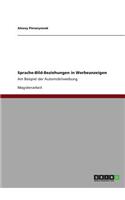 Sprache-Bild-Beziehungen in Werbeanzeigen