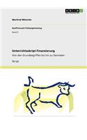 Unterrichtsskript Finanzierung
