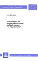 Einstellungen und soziale Beeinflussung als Bedingungen von Kaufabsichten