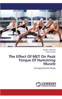 The Effect Of MET On Peak Torque Of Hamstring Muscle