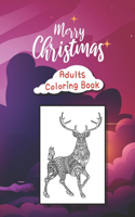 Merry Christmas - Adults Coloring Book