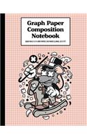 Graph Paper Composition Notebook Quad Rule 5x5 Grid Paper - 150 Sheets (Large, 8.5 x 11")