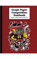 Graph Paper Composition Notebook Quad Rule 5x5 Grid Paper - 150 Sheets (Large, 8.5 x 11"): Hockey Kid Germany