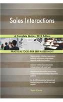 Sales Interactions A Complete Guide - 2019 Edition